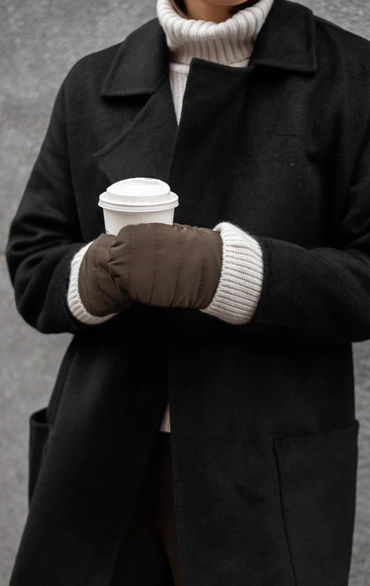 CelinaMBG luffe. Puffer look. Unisex. Brun. 100% recycled polyester. Markberg