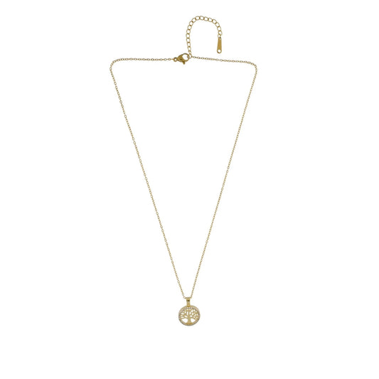 Love Tree of Life. Waterproof necklace jewelry. 18K gold plated. Danish Copenhagen