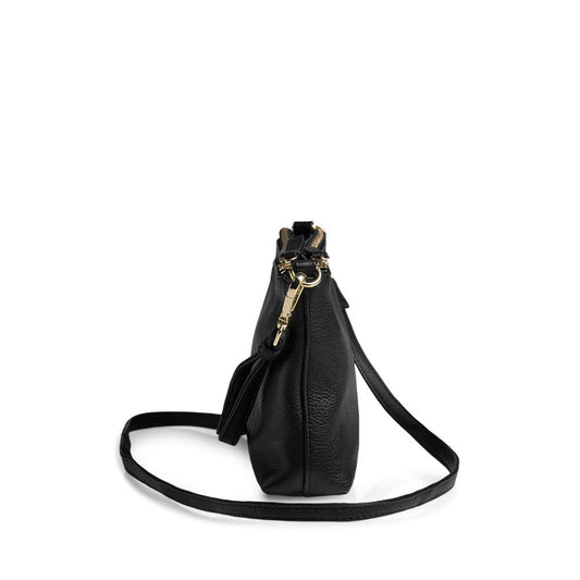 MikalaMBG Crossbody bag. Black and gold. Leather. Markberg