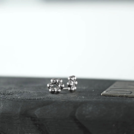 Passion Waterproof Circle Ball Earrings. Silver plating. Danish Copenhagen