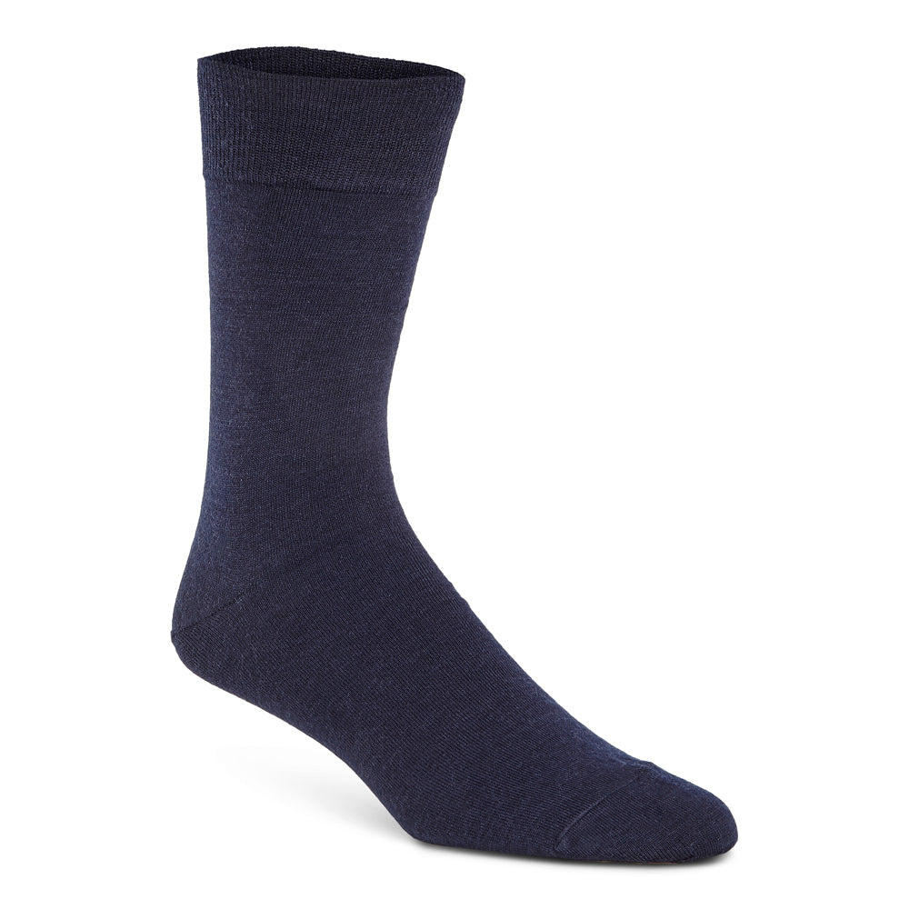 Men's socks Double Soft ankle socks. Navy blue. The KT stocking