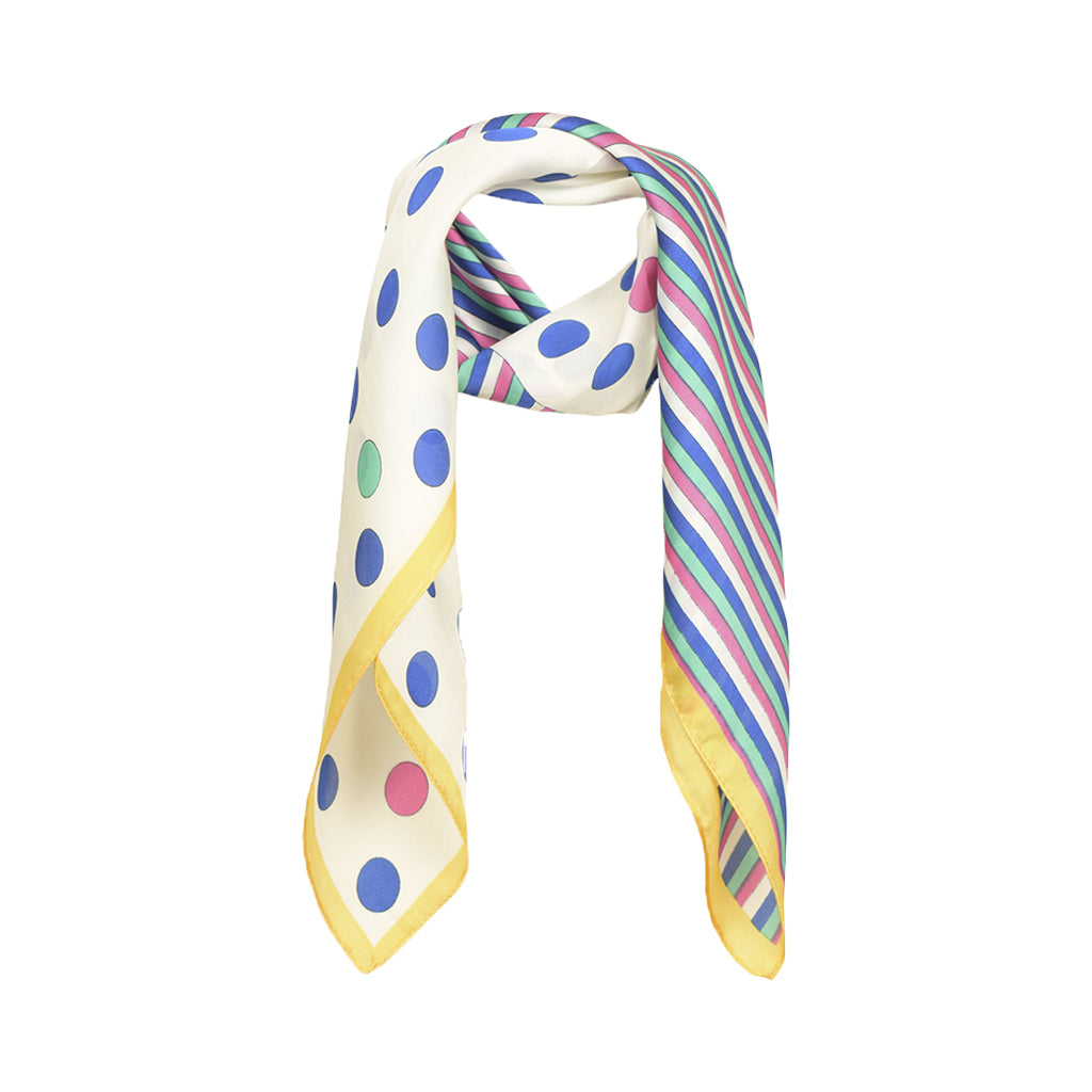 Scarf with dots. Viscose-silk. Yellow. UpdateCPH