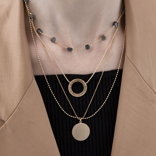 Theodora Chain halskæde. Prelayeret. Guldbelagt. Dansk Copenhagen