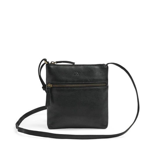 ArloMBG Crossbody tasker. Vintage. Sort. Læder. Markberg