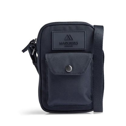 Étui pour téléphone portable DarlaMBG. Bleu marine monochrome. Unisexe. 100 % polyester recyclé. Markberg