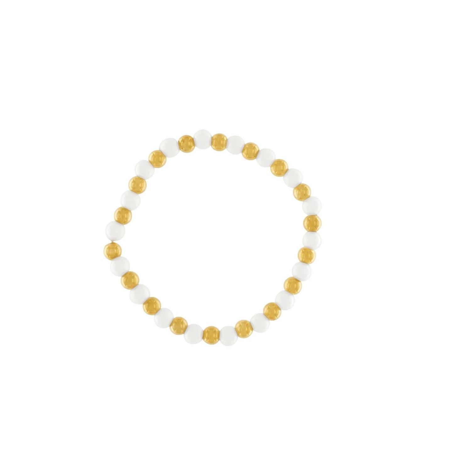 Joy Elastic Pearl Mix waterproof bracelet. 18K guld plating. Dansk Copenhagen