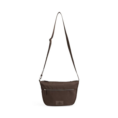 MonoMBG crossbody bag. Unisex. Dark brown. Recycled polyester. Markberg