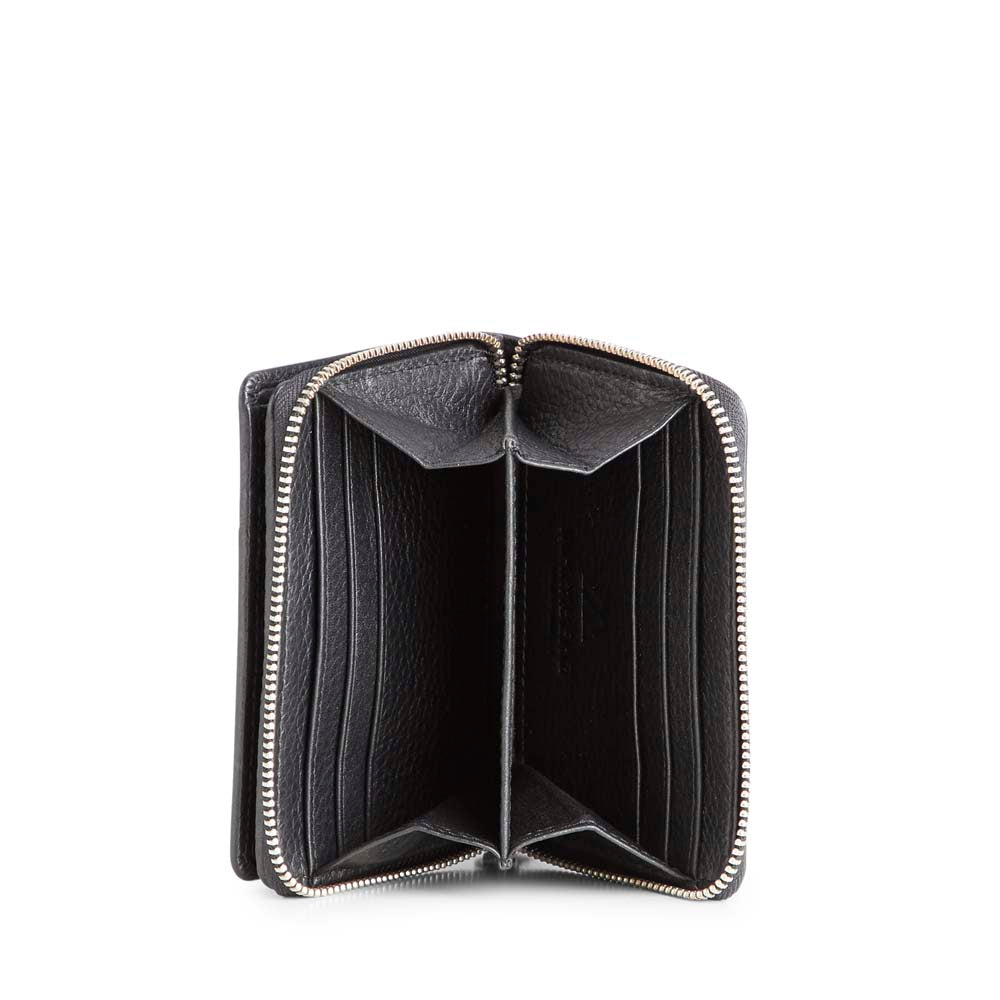 Brieftasche KaiaMBG Brieftasche. Ledernarbung. Schwarz. Markberg 