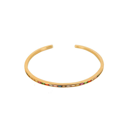 Audrey rainbow armbånd. Guldbelagt. Dansk Copenhagen