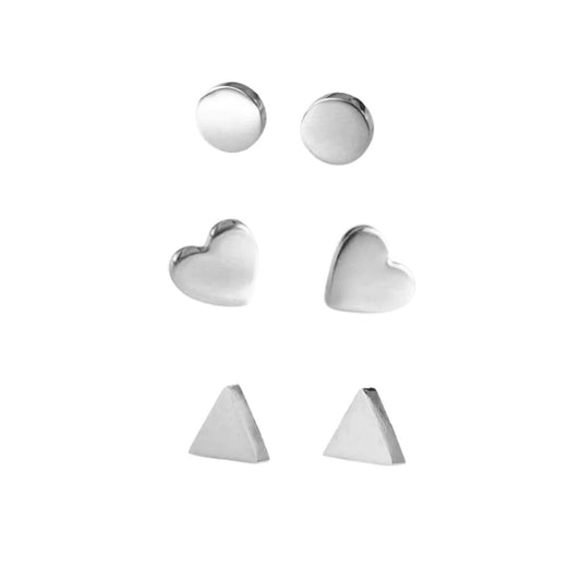 Joy Waterproof 3 earring set. Silver plating. Danish Copenhagen