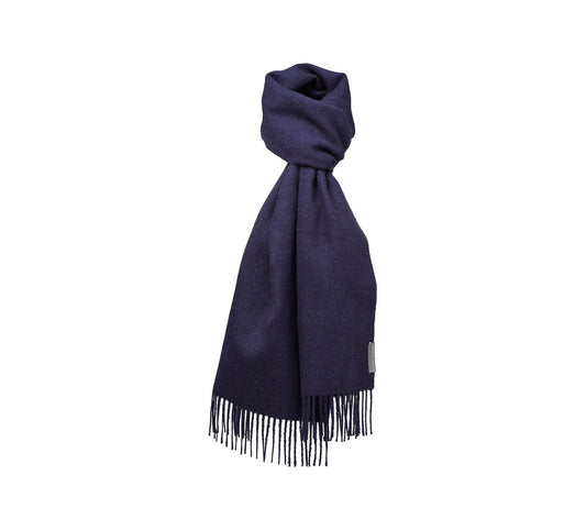 Scarf 100% baby alpaca wool. Ladies and gentlemen. Navy Blue. Lima. Silkeborg Wool Spinnery