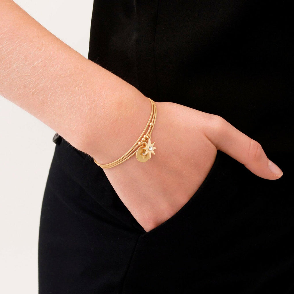 Einfaches Stern-Armband. Vergoldet. Dänisches Kopenhagen