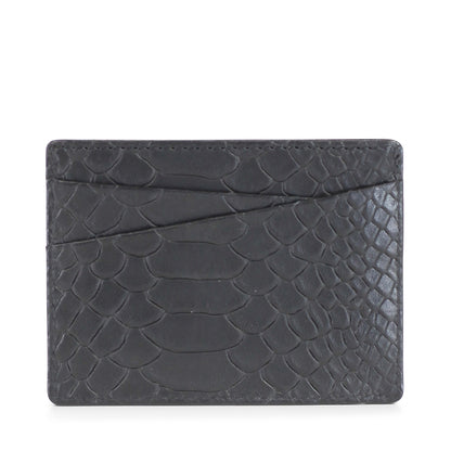 Cardholder Frey, Snake. Leather with structure. Black. Markberg
